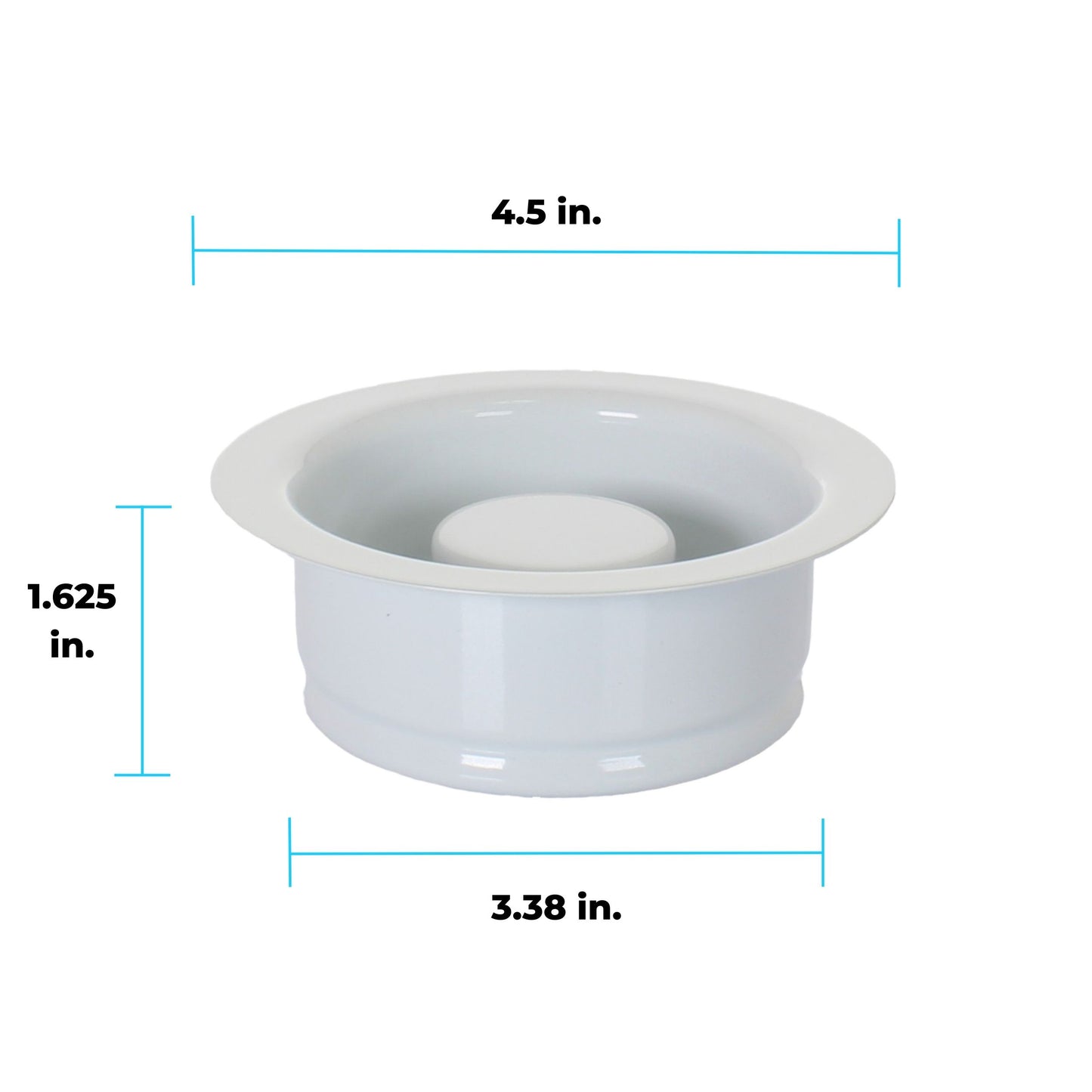 3-Bolt Flange/Stopper White