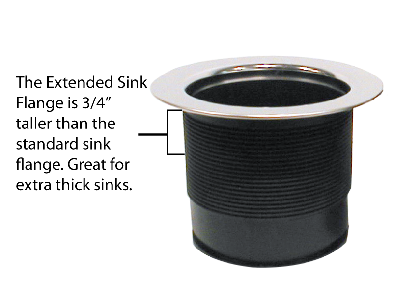 Extended Sink Flange image showing extra height.