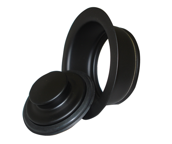 3-Bolt Flange/Stopper Black