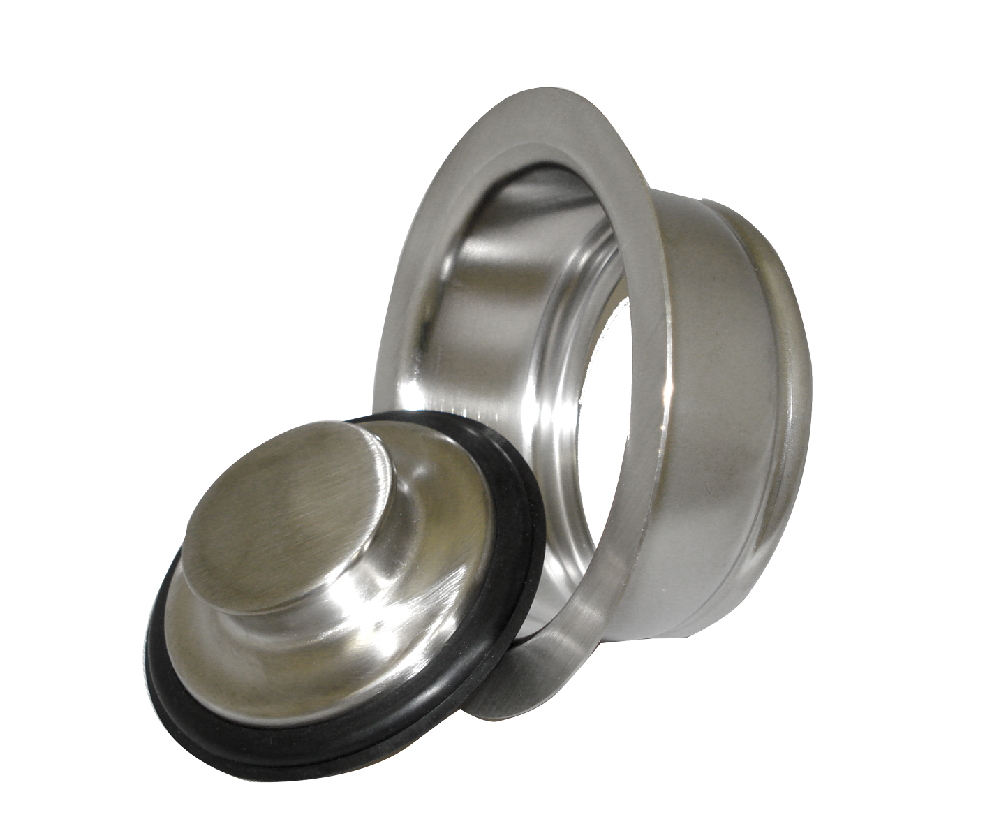 3-Bolt Flange/Stopper Brushed Nickel